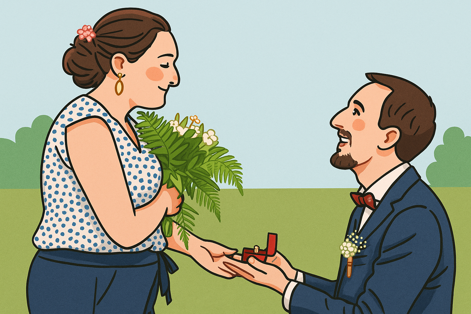 Illustration BD du couple